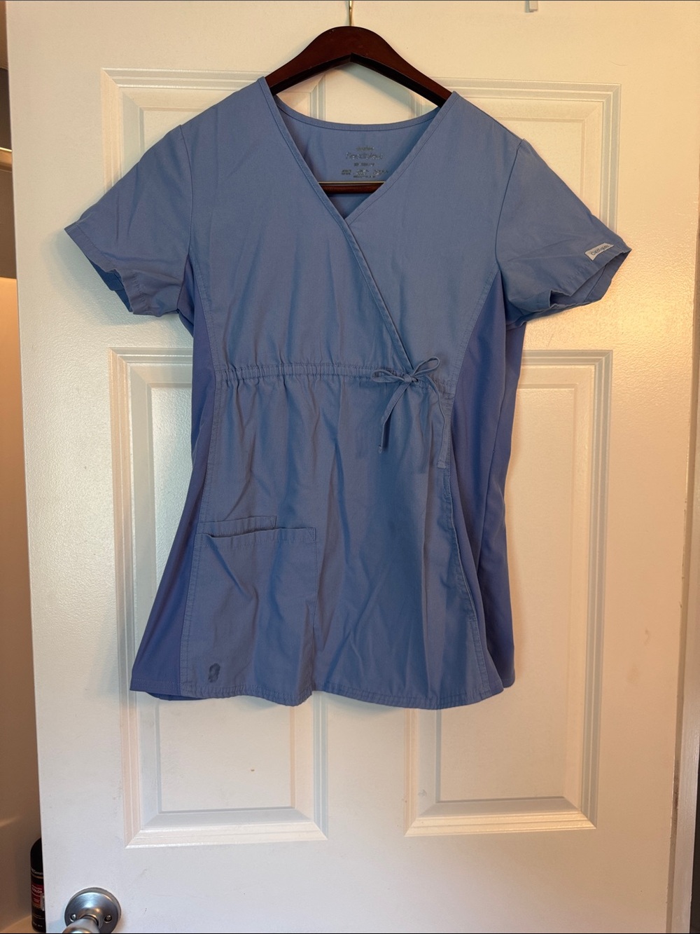 Cherokee Periwinkle Blue Wrap V-Neck Tunic